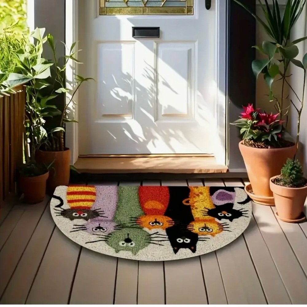 Colorful Cat Design Pet Mat - Picture 3 of 5